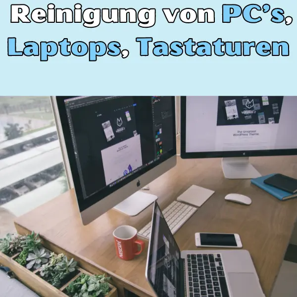 AirJet Anwendung Reinigung von PC Laptop Tastatur